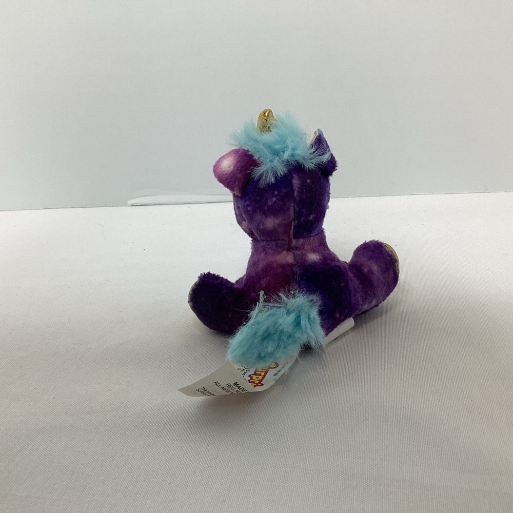 Surprizamals Purple Deanna Unicorn Mini Horse Plush Stuffed Animal 3" - Picture 5 of 10